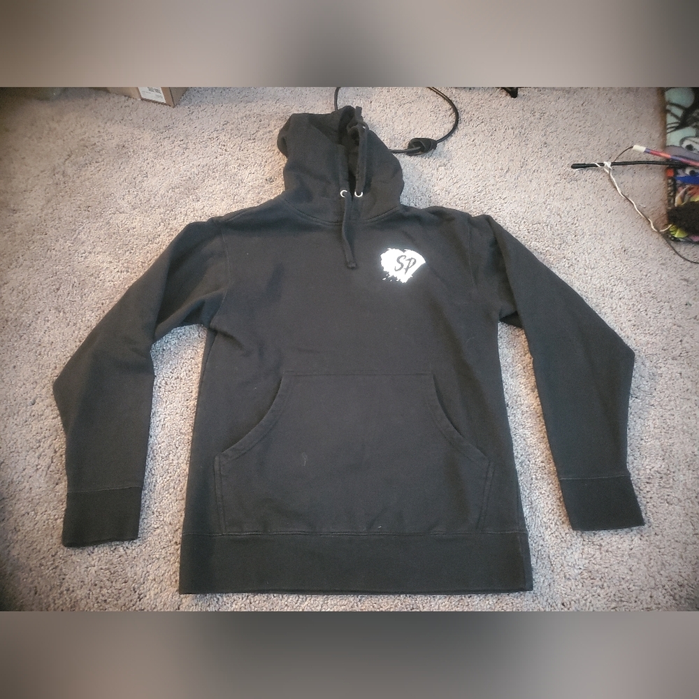 Black Stay Positive Graphic Hoodie